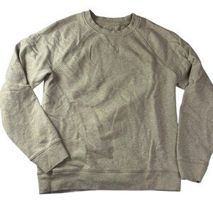 EVERLANE Oatmeal Tan Sweatshirt Terry 100% Cotton Crew neck Sz Women's Medium